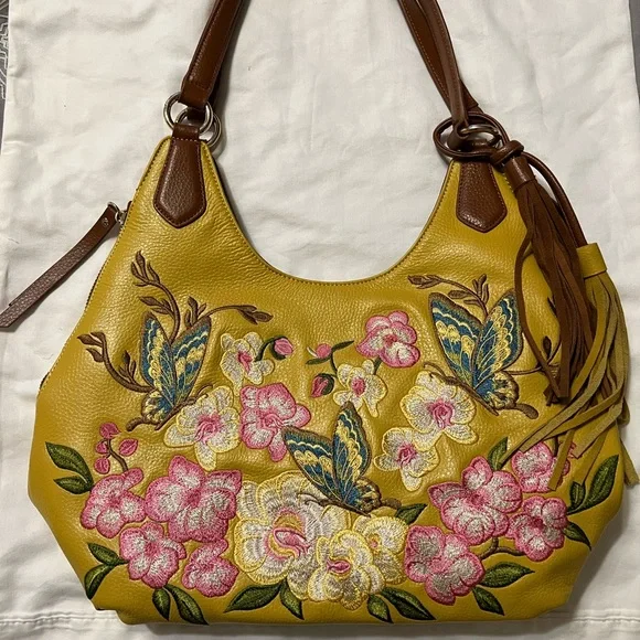 Sharif Butterfly Hobo Shouter Handbag . In perfect condition. - Picture 4 of 12